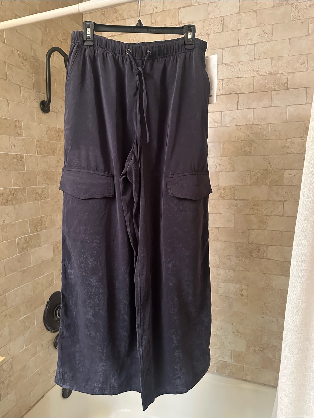 lululemon athletica Navy Wide-Leg Cargo Track Pants